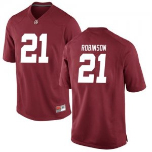 Youth Alabama Crimson Tide #21 Jahquez Robinson Crimson Replica NCAA College Football Jersey 2403IPSF7